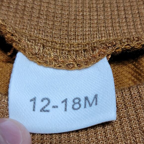 Grumpy Ghost Infant LS Lightweight Sweatshirt "This is Boo Sheet" - Size 12-18M - Picture 4 of 5